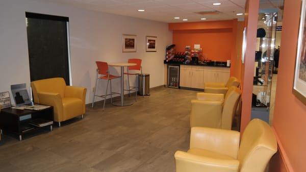 Mercedes-Benz of Birmingham service waiting area and snack bar.