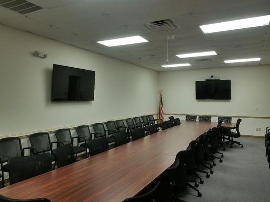 Conference room with Polycom integration