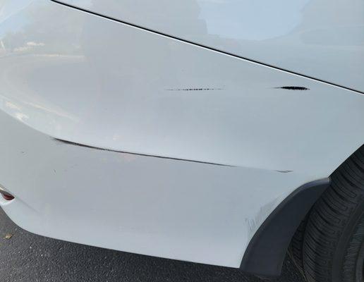 Shop scraped our car but didn't even bother to tell us.  Claimed that it happened prior to us taking the car there.