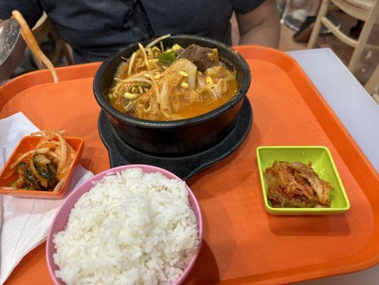 Spicy Cabbage Short Rib Soup