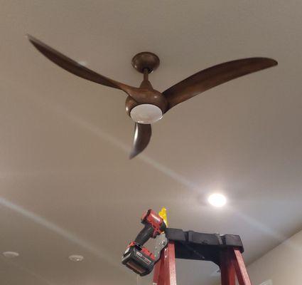 The fan that was installed.