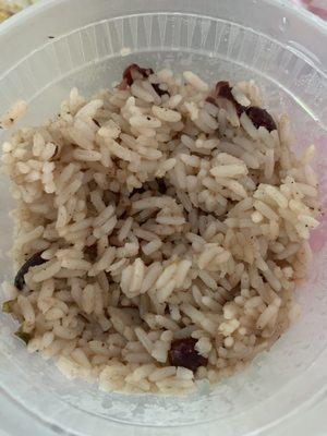 Rice and peas - very tasty!