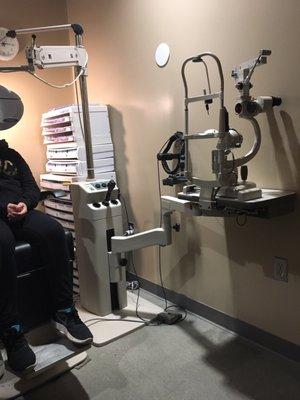 Inside one of the clean exam rooms