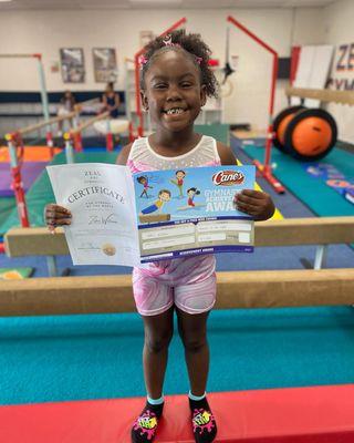 Gymnast of the month!