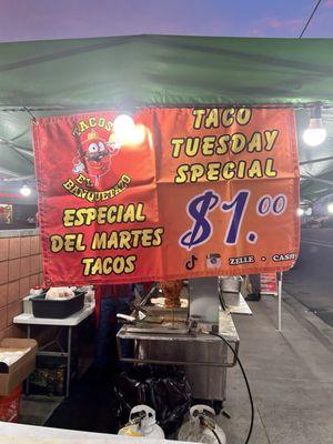 Taco Tuesday! $1.00 tacos