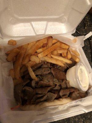 1. Lamb Gyro Sandwich Combo