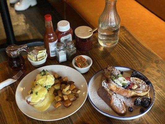 Toronto Benedict  Ricotta Stuffed French Toast