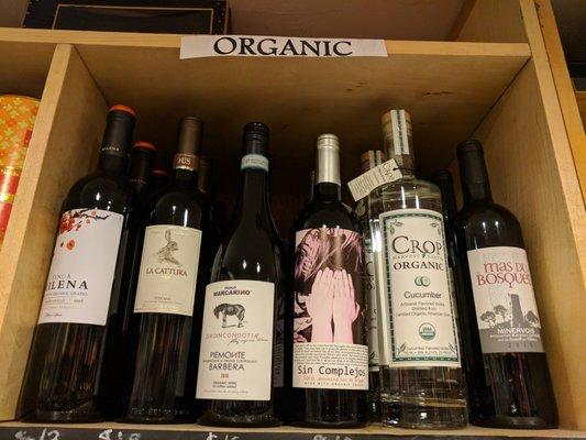 We've got some organic wines & spirits, and looking to add more organic and biodynamic wines!