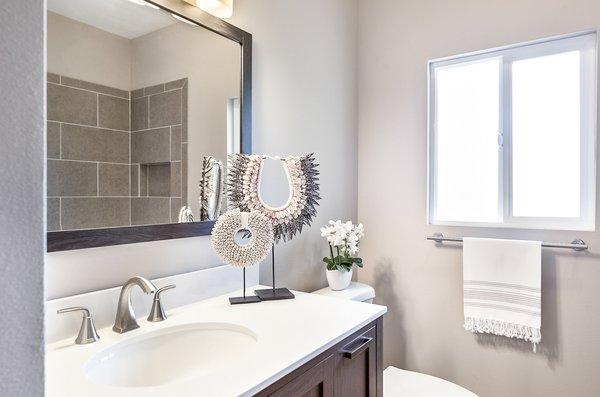 Bathroom should always look cleaned, uncluttered, and functional.