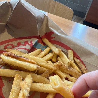 Super old chewy cold fries