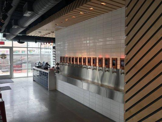 Self-Serve Beer & Wine Wall