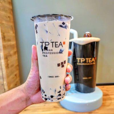 TGY Milk Tea w/ Boba, Grass Jelly & Coffee Jelly