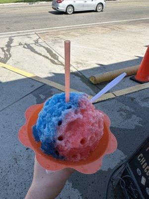 Sour watermelon and blue raspberry with sour spray