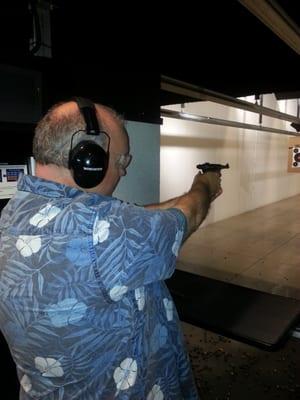 Jon B. Snelling  taking  aim.