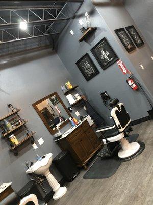 Nick the barber's station