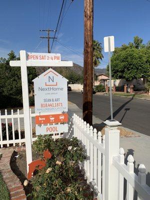 Our newest listing sign is up in Sunland, CA