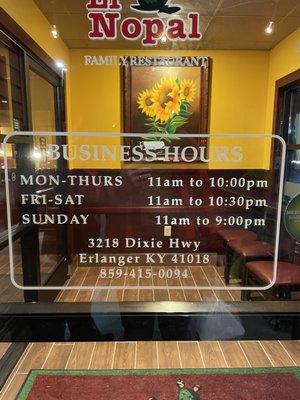 Business hours