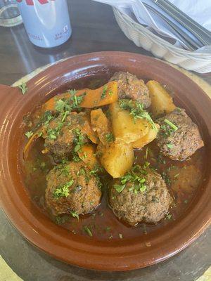 Kafta tajine . It could use more flavor.