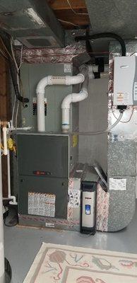 New Gas furnace  and steam humidifier.