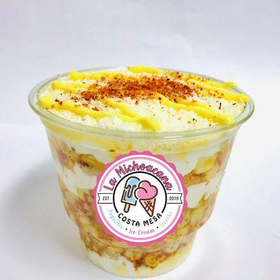 Esquites only @LaMichoacanacostamesa19thst (Corn in a cup)