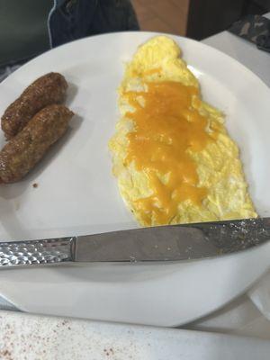 Turkey sausage and eggs