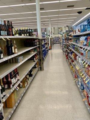 Alcohol (left) & Snacks (right) Aisle