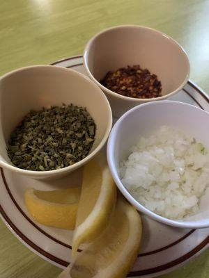 Menudo toppings