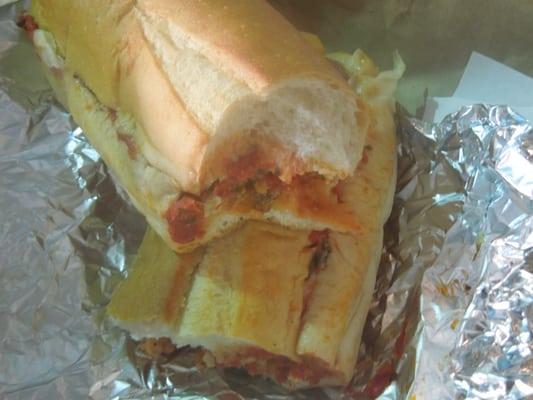 my shrimp parm grinder. Wish the shrimp weren't overcooked.