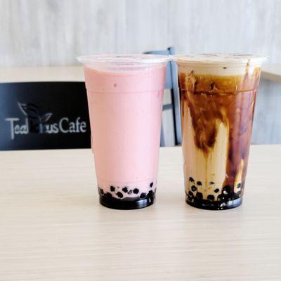 Strawberry Cream Blend, Black Sugar Milk Tea