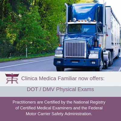 DMV Physicals / Truck Driver Physicals