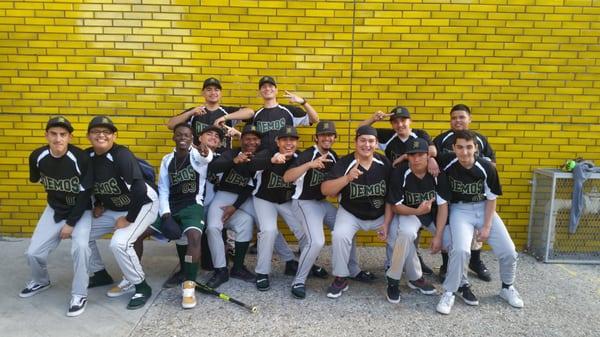 Boys Varsity Baseball Team Thomas Jefferson High School. Uniforms done by Action Designz