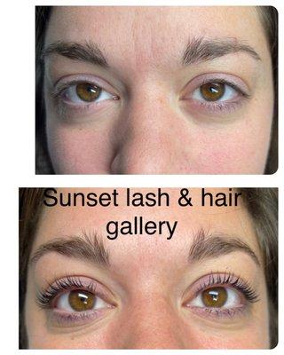 Keratin lash lift +tint