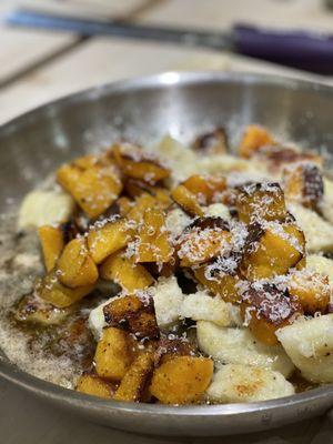 Butternut squash gnocchi in a brown butter sage sauce