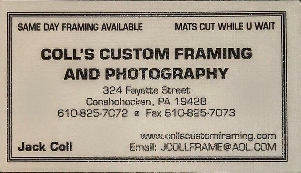 Coll's Custom Framing & Photography