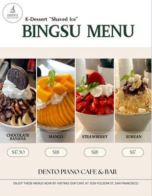 Bingsu, Korean Dessert, Shaved Ice