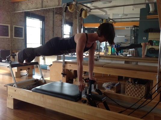 Plank on a reformer