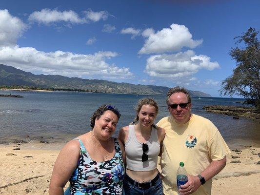 Family snorkeling