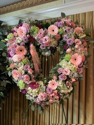 Beloved mom wreath