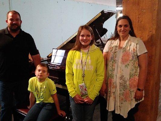 For his wife's birthday, Steve bought Sarah a beautiful baby grand piano @ AKUPS!