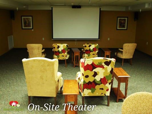 We have an on-site theater for all of our elders to enjoy!