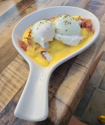 Delicious eggs Benedict