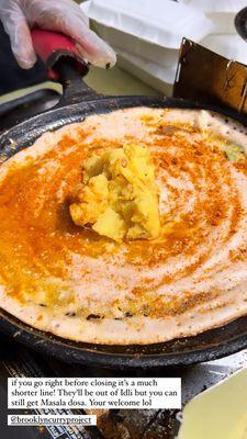 Ghee masala dosa