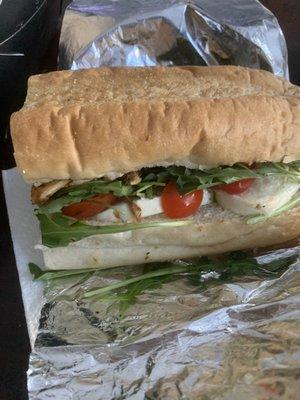 Chicken caprese sub