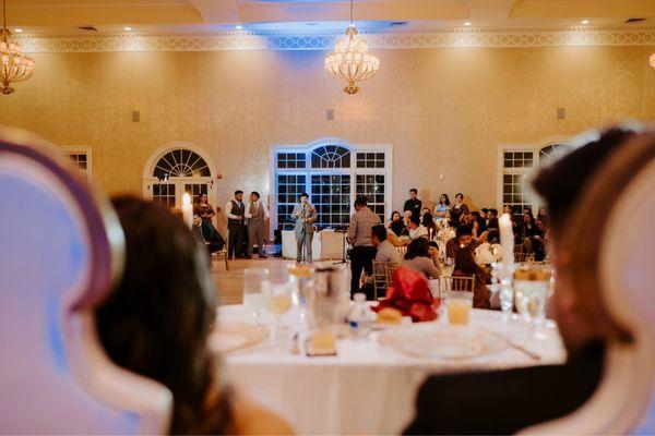 Table linens, napkins, silverware.