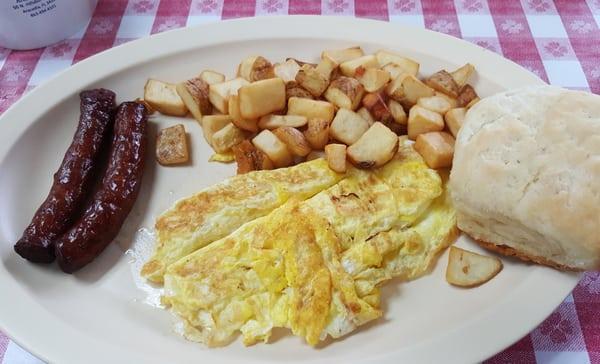 Delicious full breakfast for $4.79.  Not too shabby!