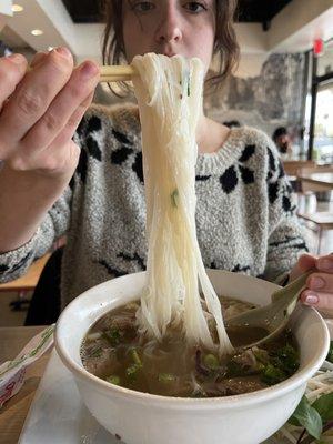 Pho noodles