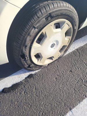 Popped Tire