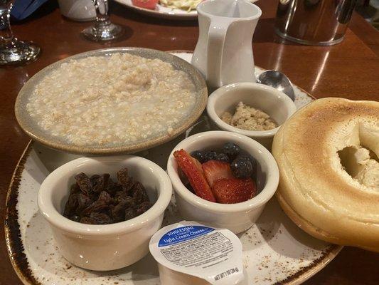 Wonderful oatmeal breakfast.