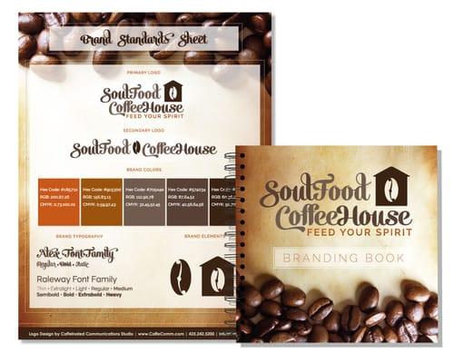 Branding for SoulFood CoffeeHouse in Redmond, WA.