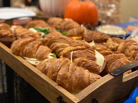 Croissant sandwiches are always a hit!